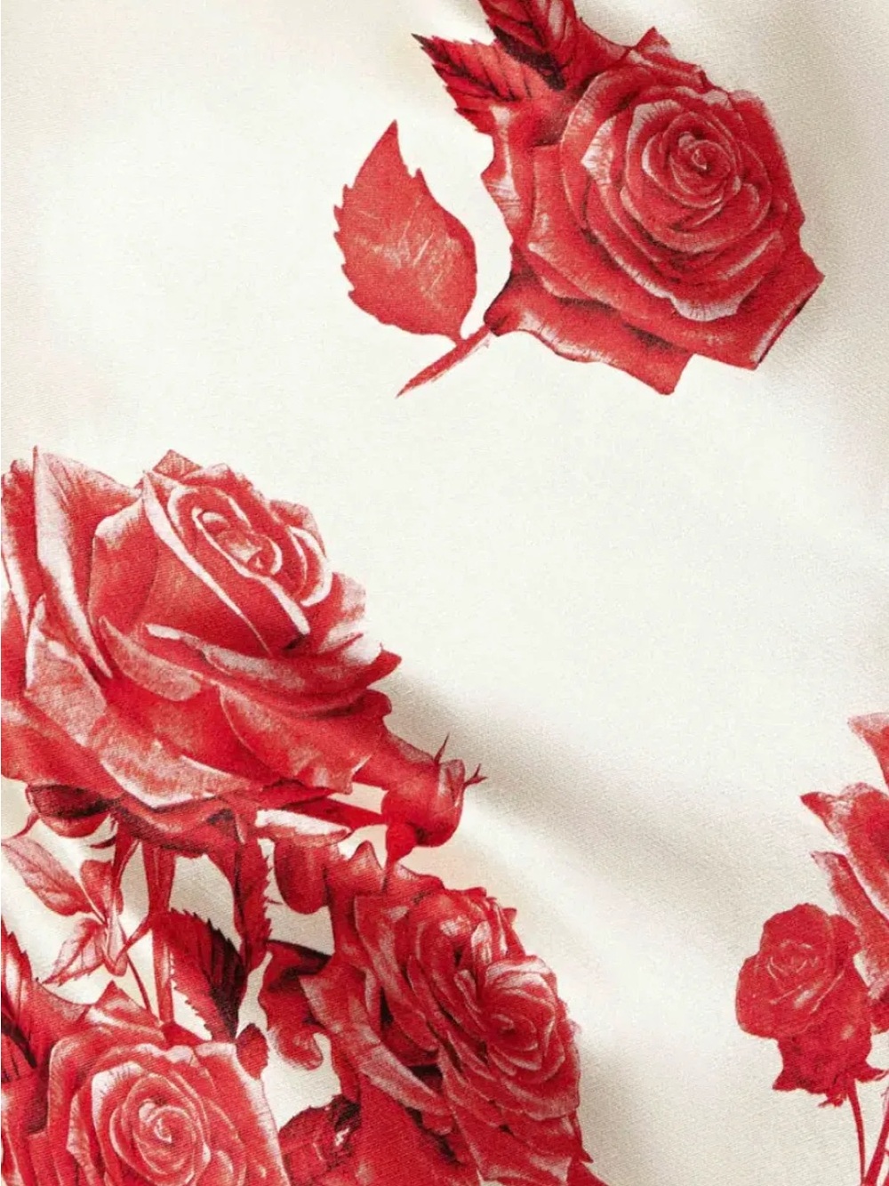 MESHKI Red Rose Champagne Satin Slip Maxi Dress Size S - Picture 9 of 16
